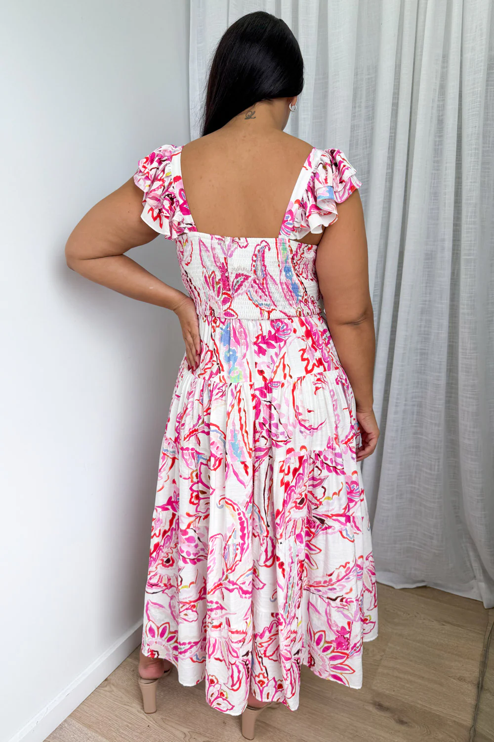 Lyric Dress - Pink Paisley Floral - Image 9