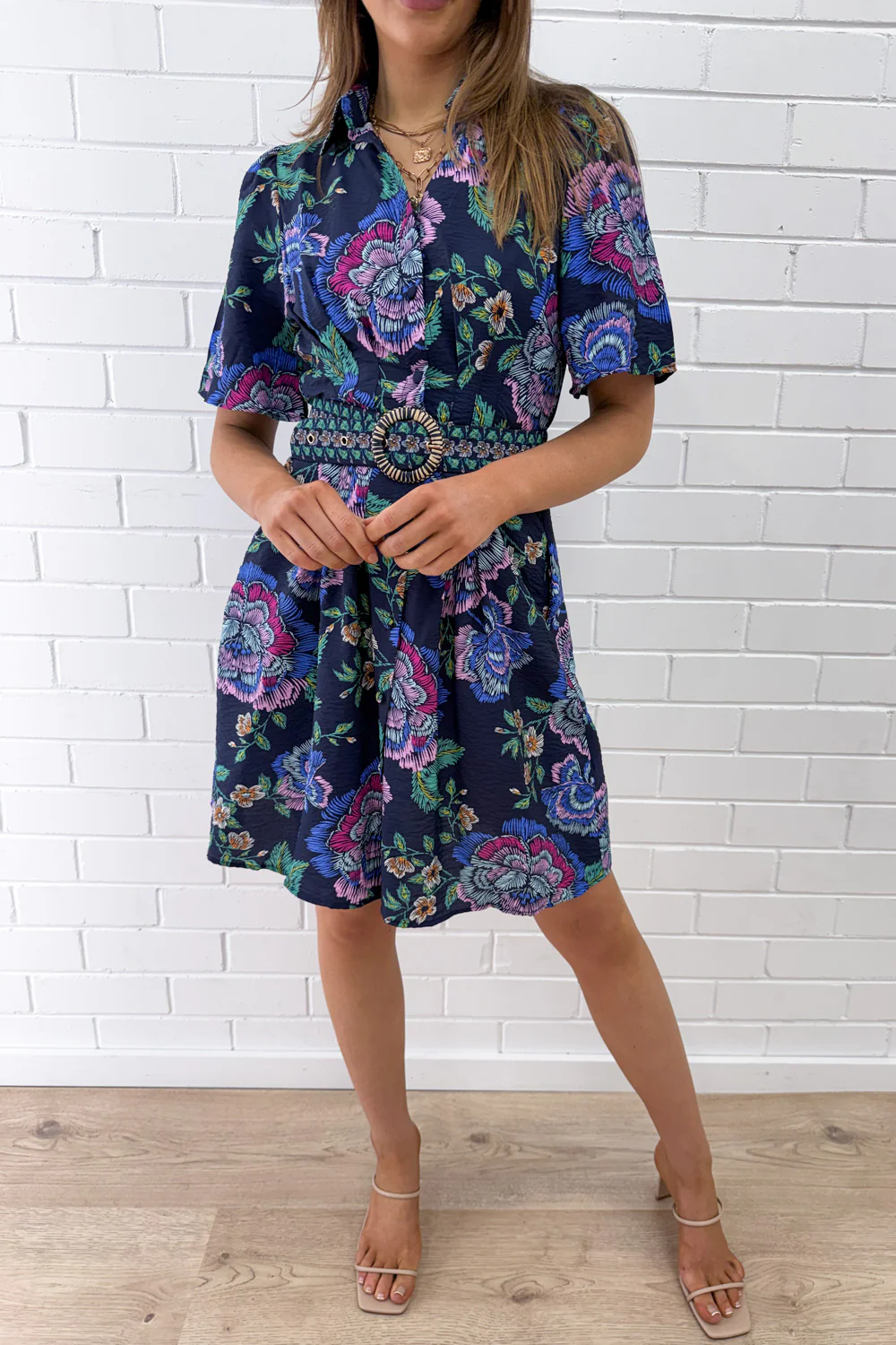Mabel Dress - Navy Floral - Image 14