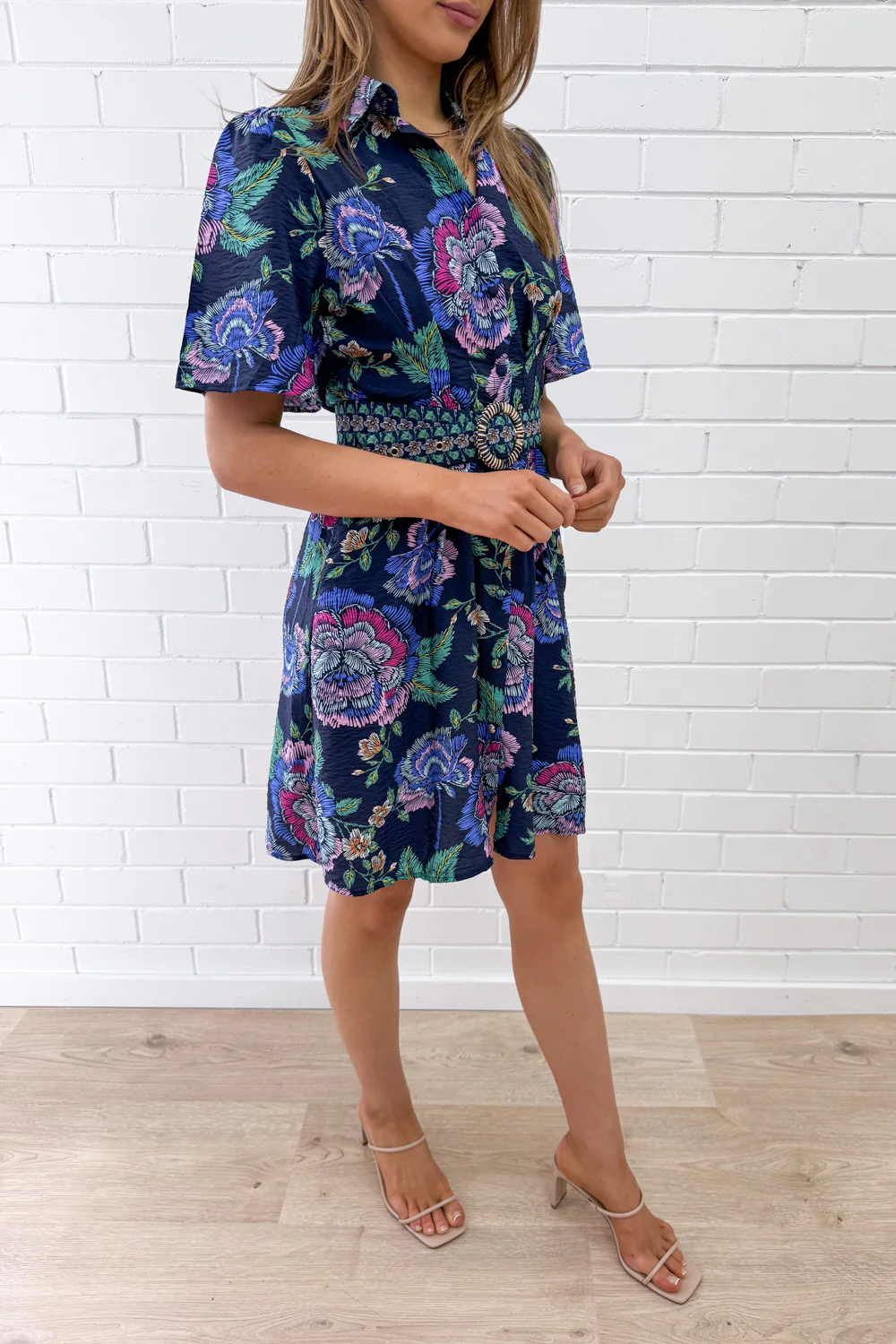 Mabel Dress - Navy Floral - Image 16