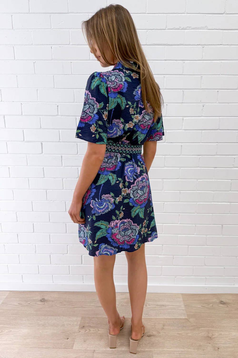 Mabel Dress - Navy Floral - Image 19