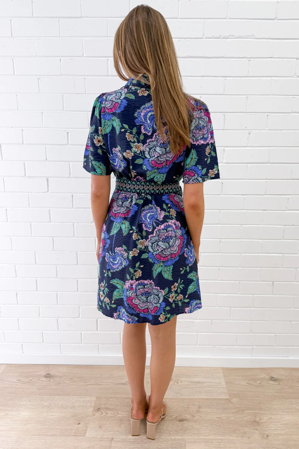 Mabel Dress - Navy Floral - Image 20