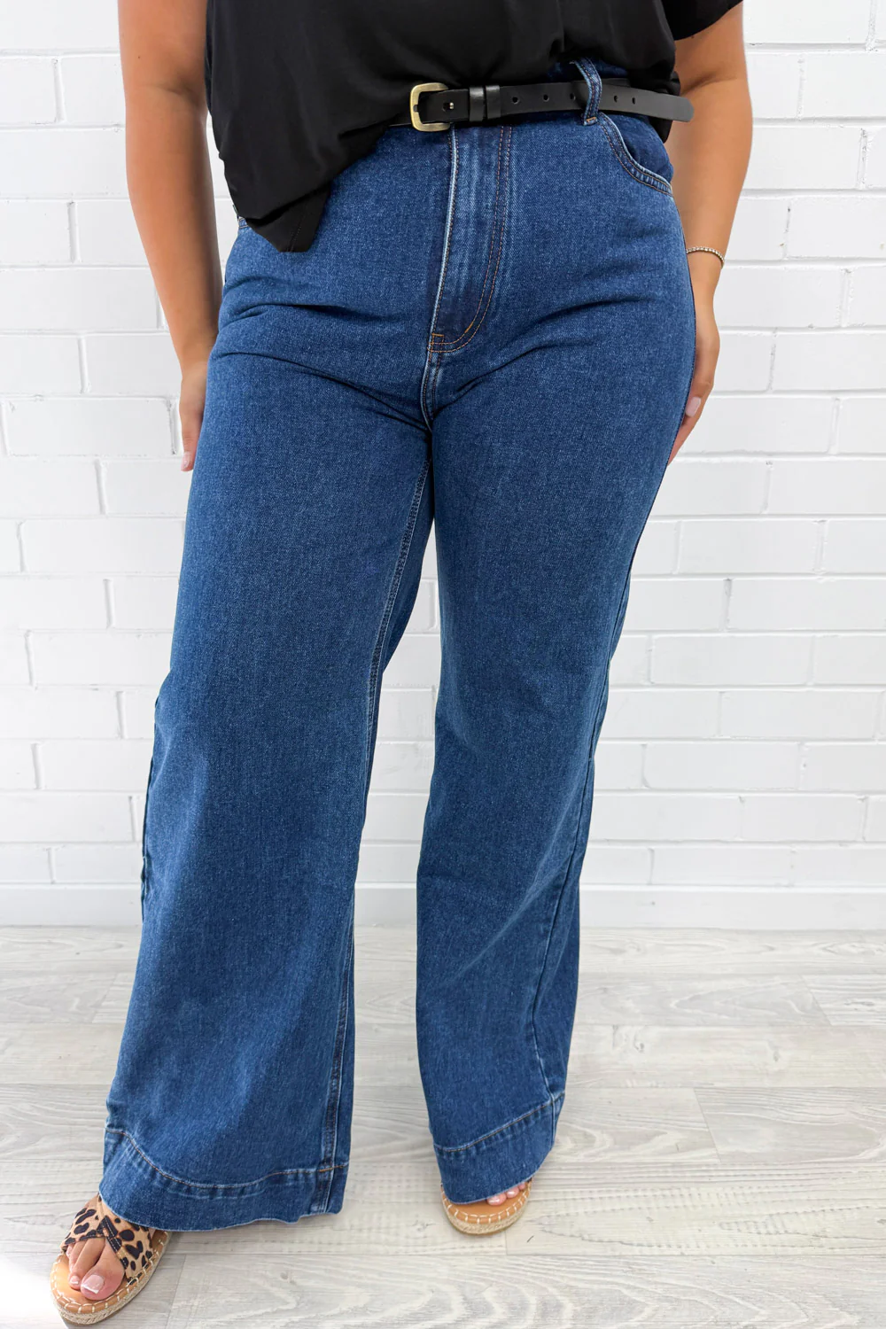 Maggie High Rise Wide Leg Denim Jeans - Image 13