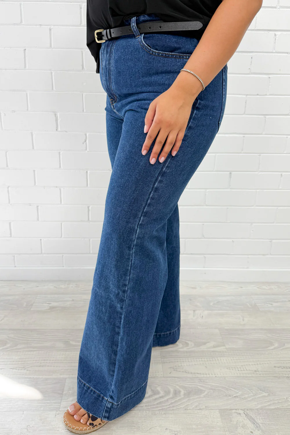 Maggie High Rise Wide Leg Denim Jeans - Image 15