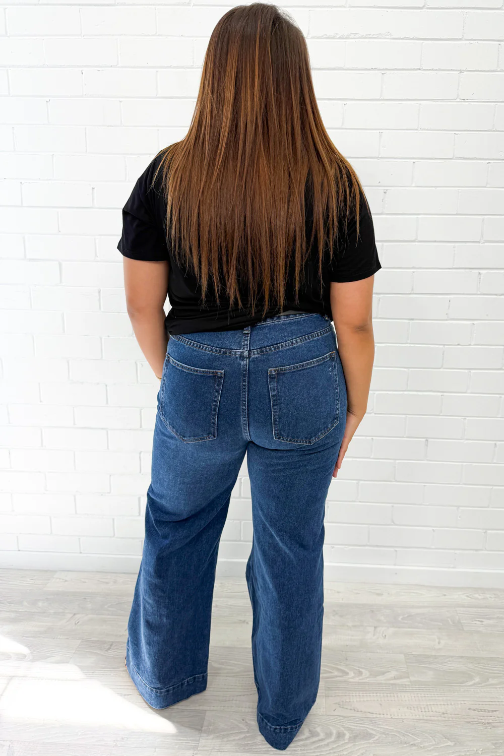 Maggie High Rise Wide Leg Denim Jeans - Image 16