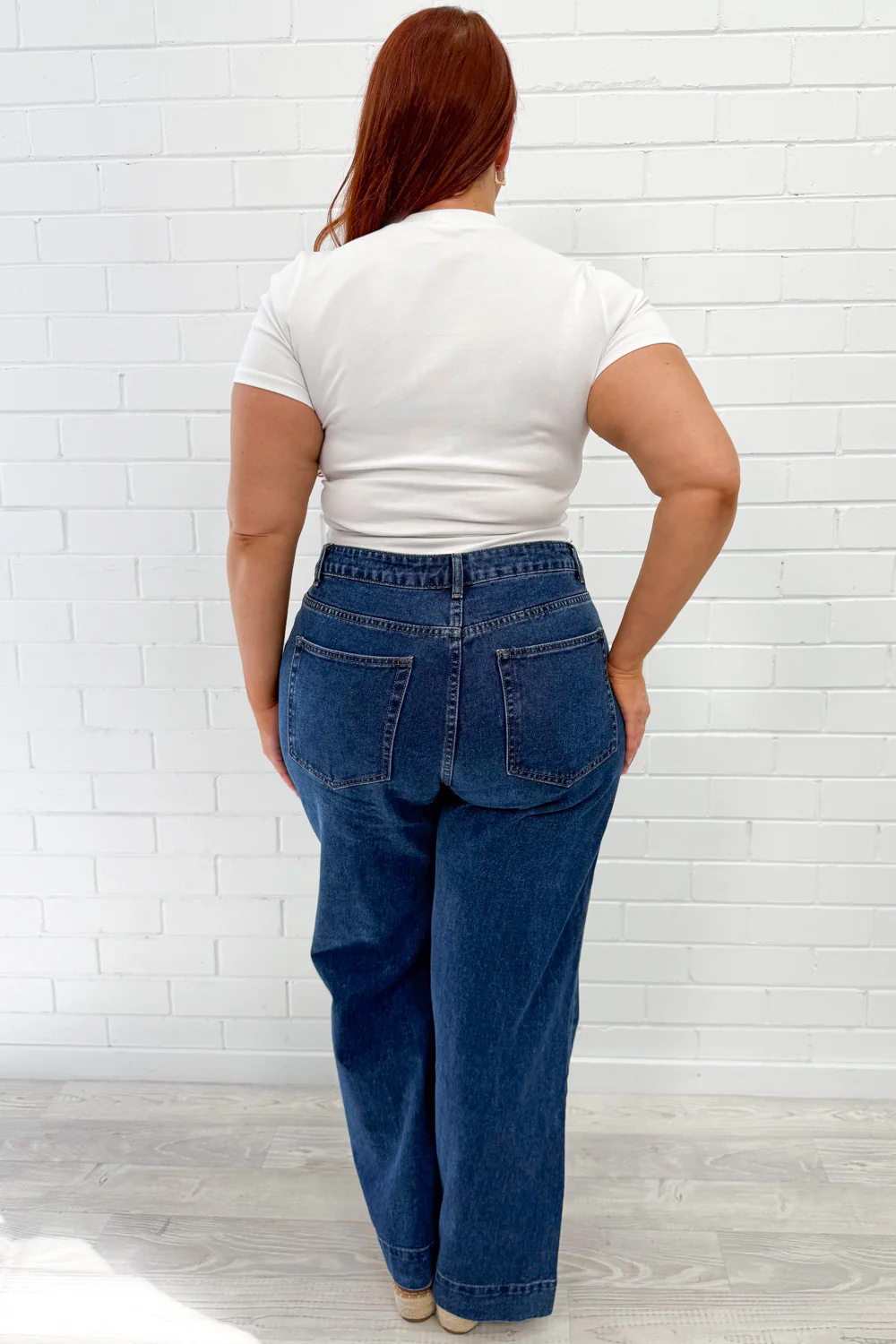 Maggie High Rise Wide Leg Denim Jeans - Image 19