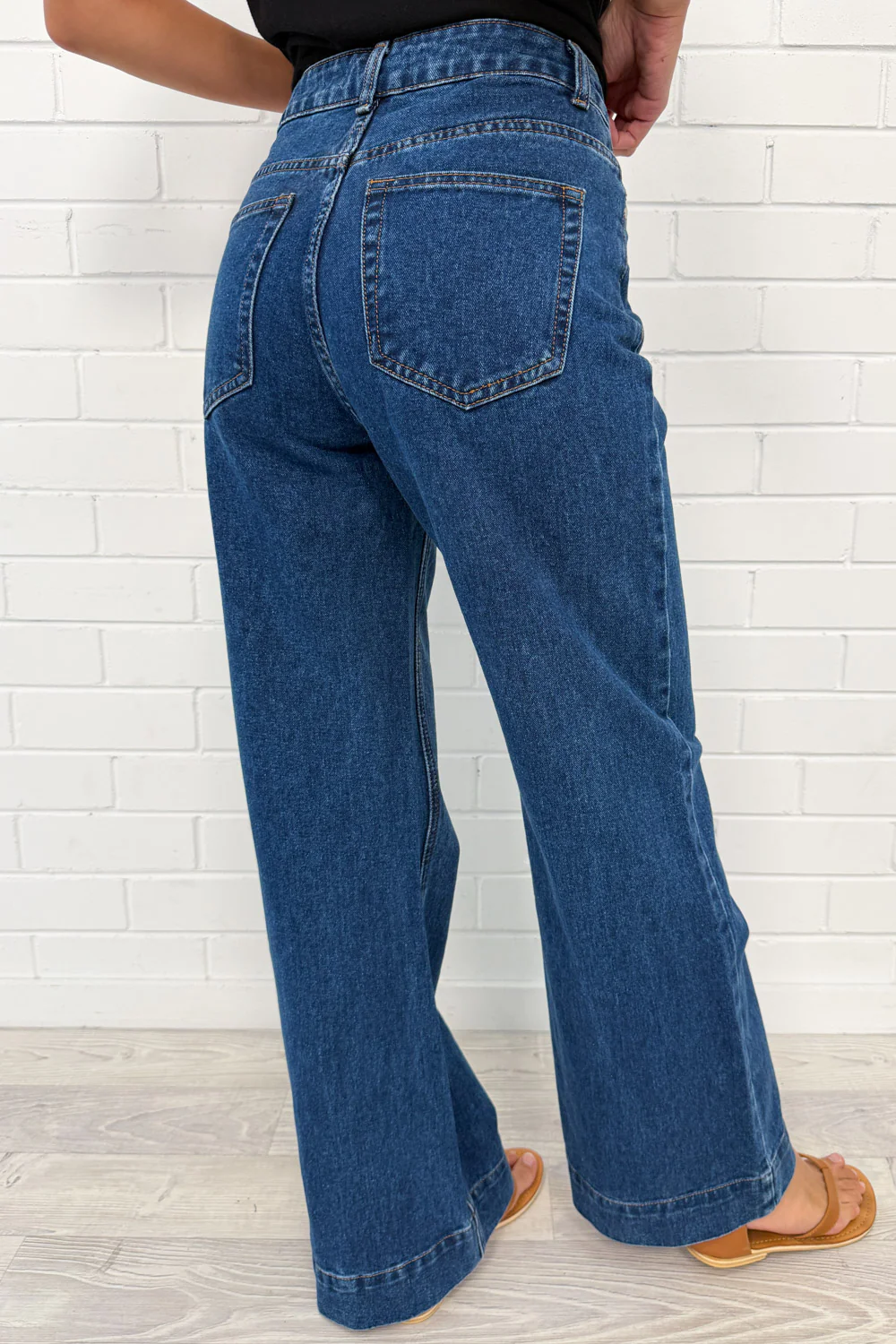 Maggie High Rise Wide Leg Denim Jeans - Image 5