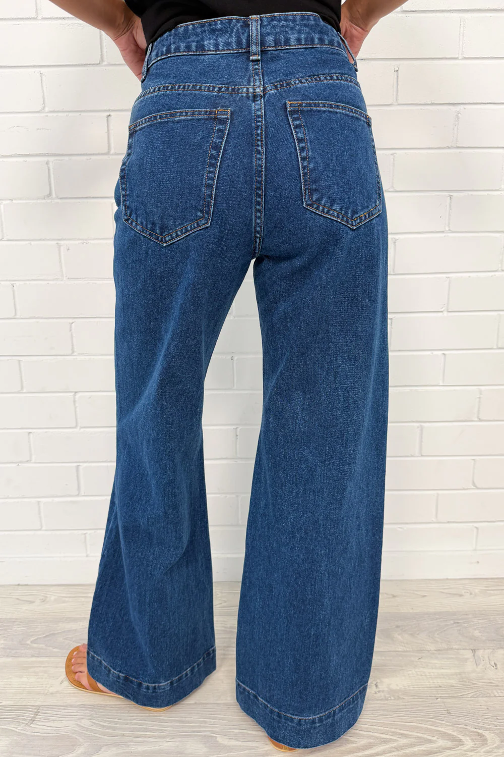 Maggie High Rise Wide Leg Denim Jeans - Image 6
