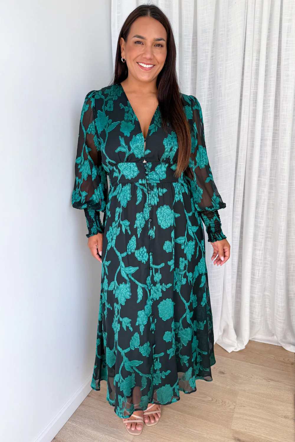 Magnolia Dress - Black Emerald - Image 6