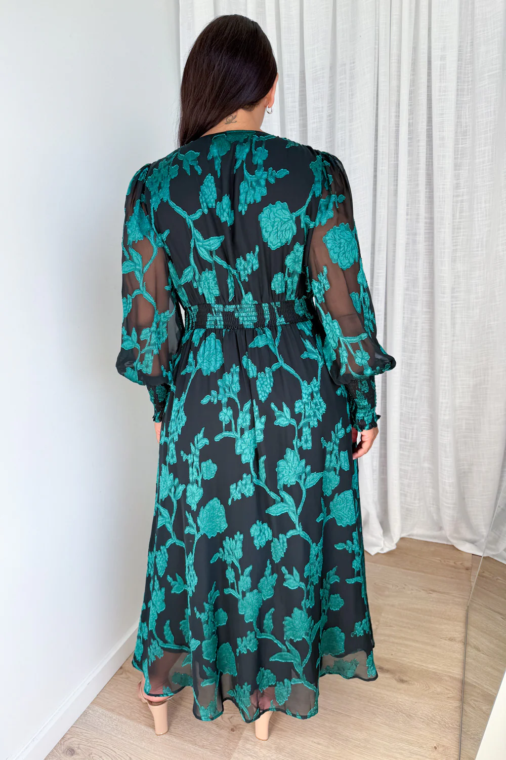 Magnolia Dress - Black Emerald - Image 8