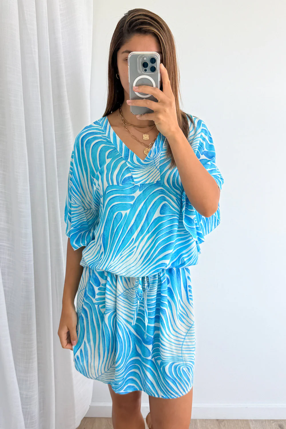 Mandala Kaftan - Blue Wave - Image 7
