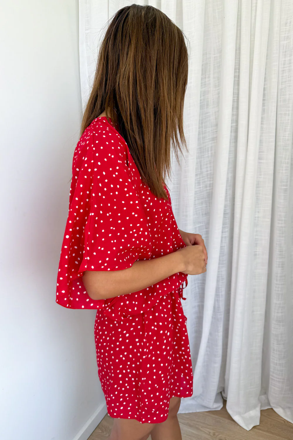 Mandala Kaftan - Dotty Red - Image 7