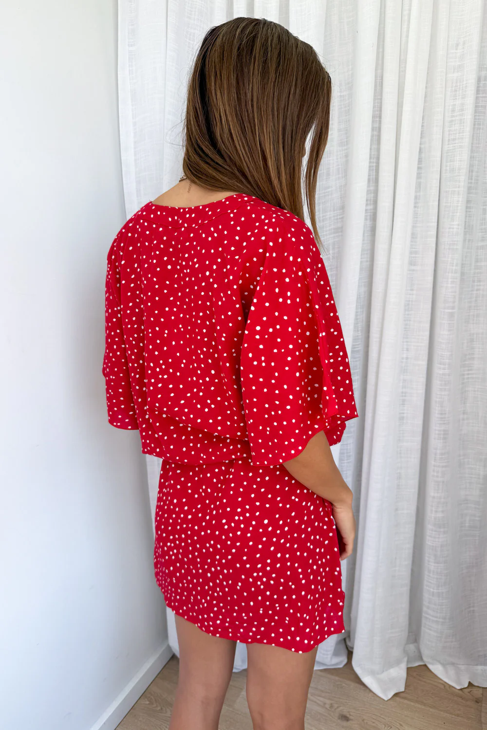 Mandala Kaftan - Dotty Red - Image 8