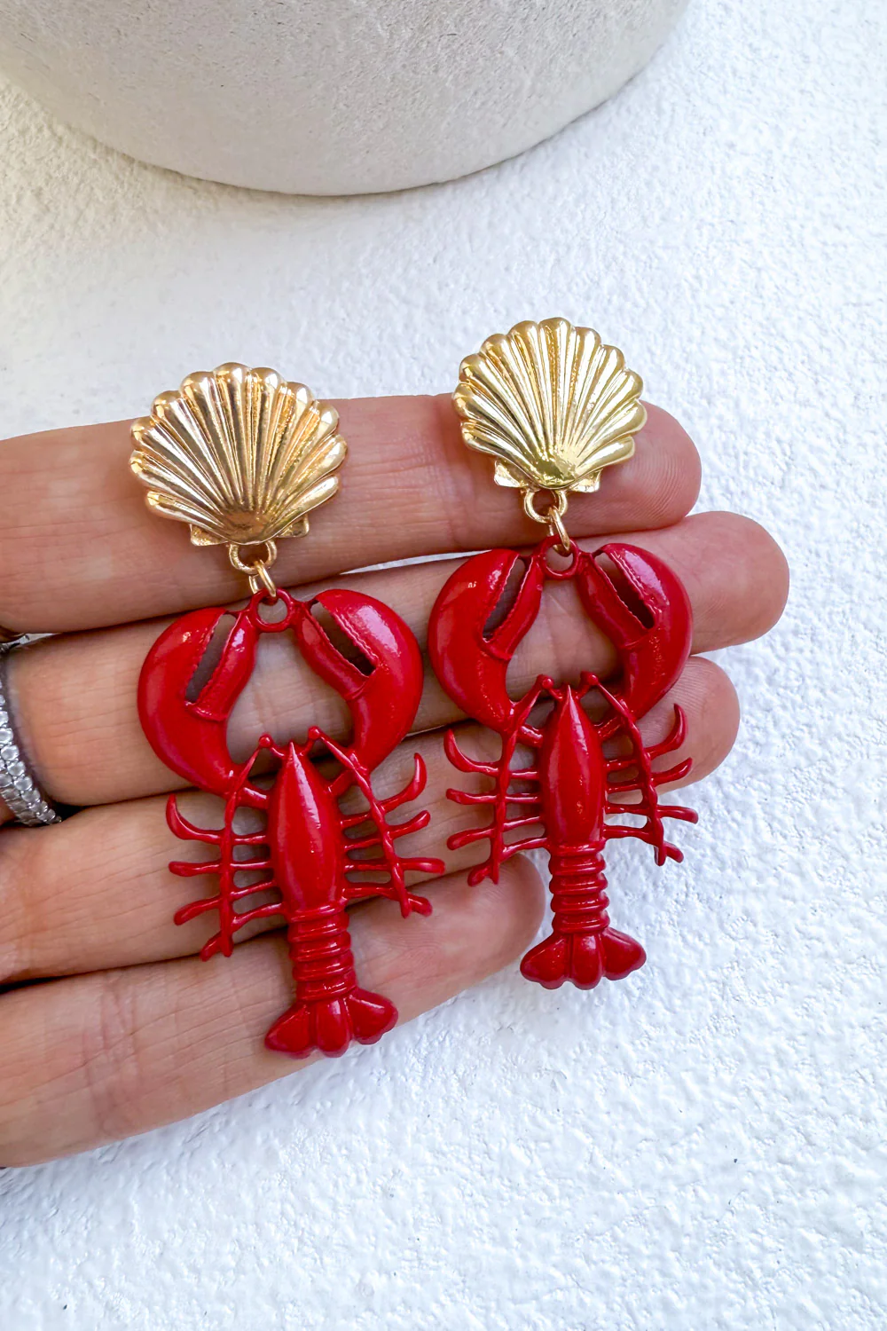 Marina Earrings - Red - Image 4