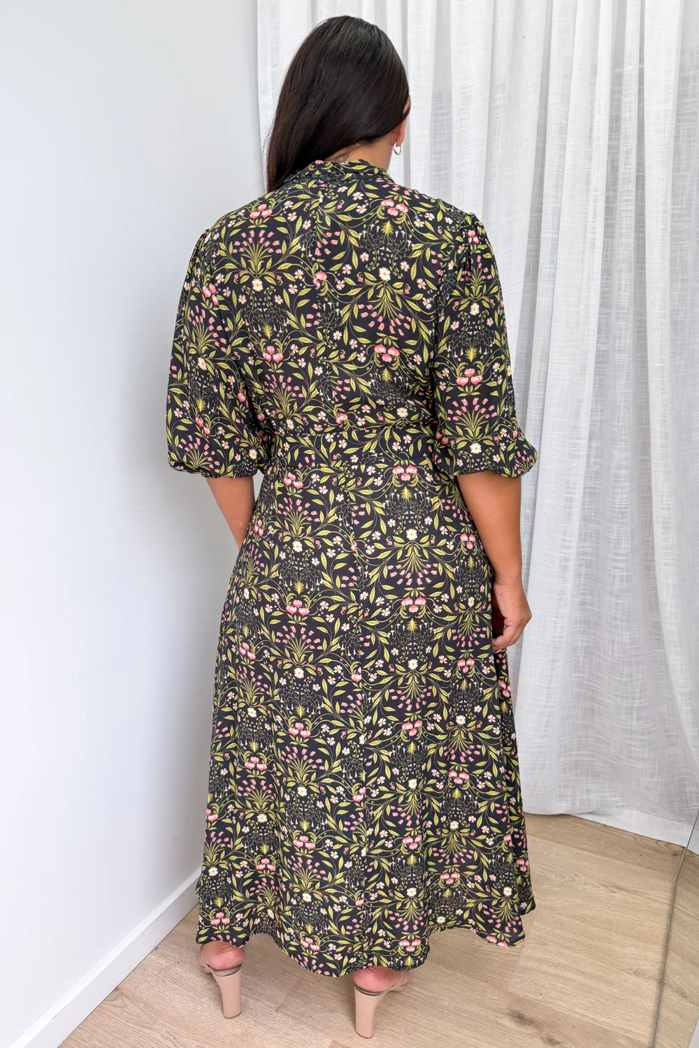 Marisa Maxi Dress - Black Floral - Image 11