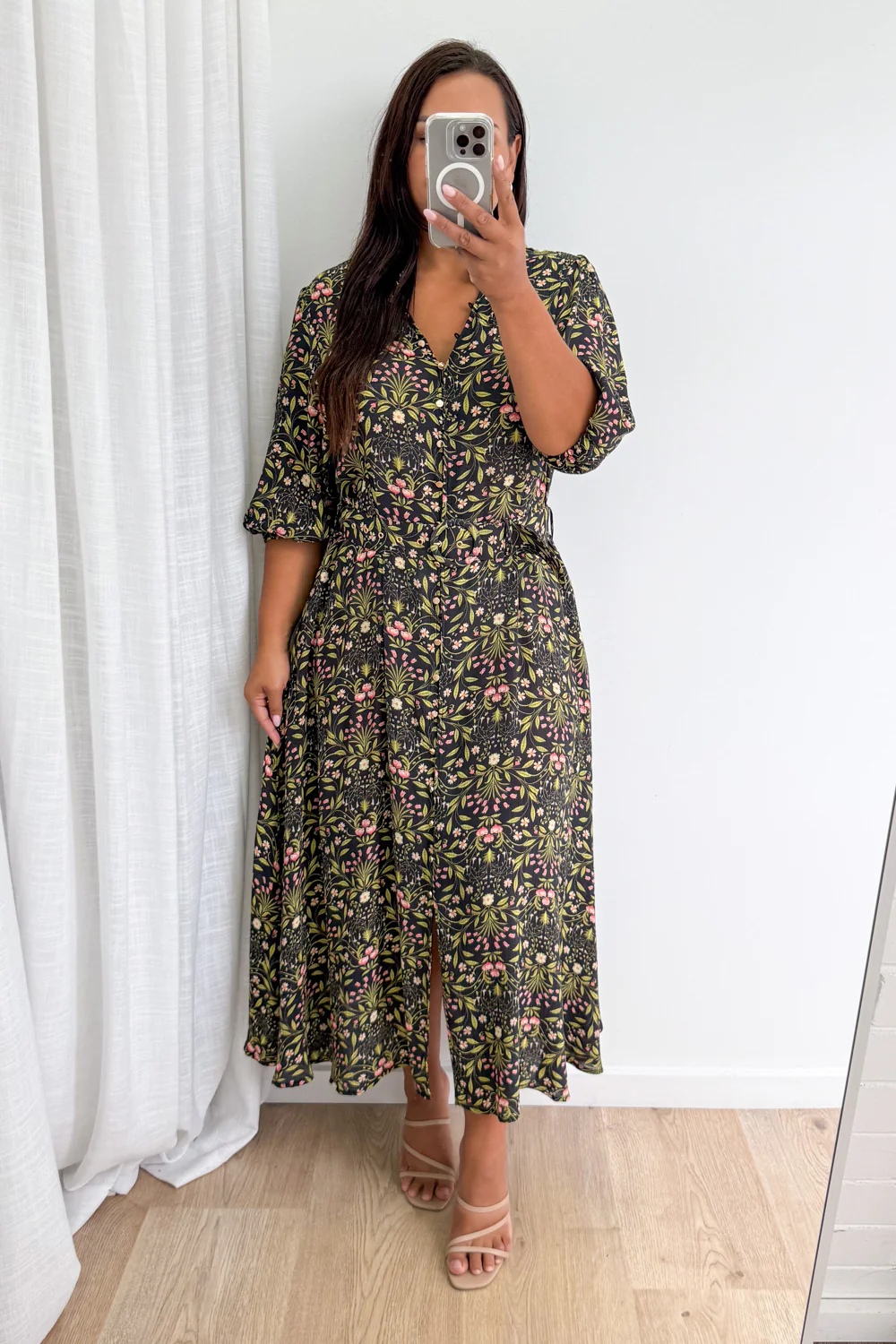 Marisa Maxi Dress - Black Floral - Image 12