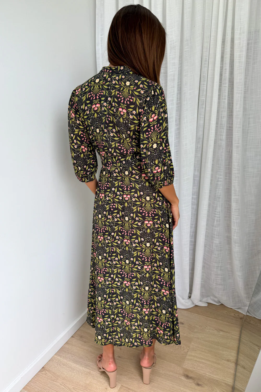 Marisa Maxi Dress - Black Floral - Image 5