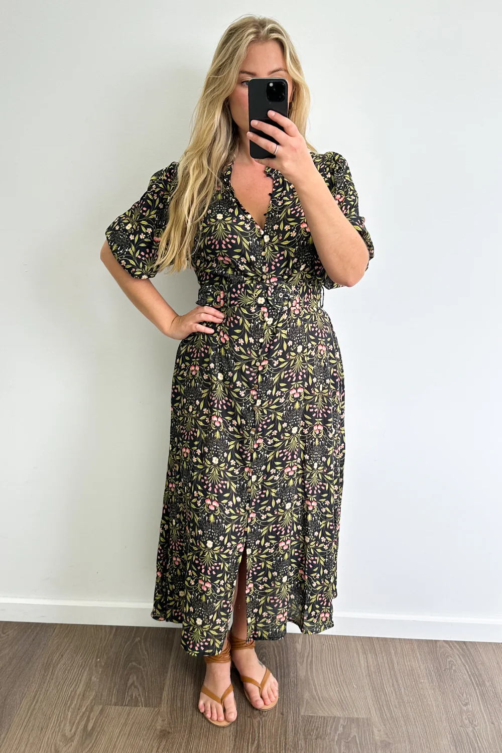 Marisa Maxi Dress - Black Floral - Image 7