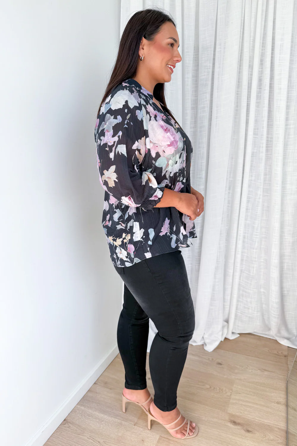 Marnie Blouse - Midnight Bloom - Image 6