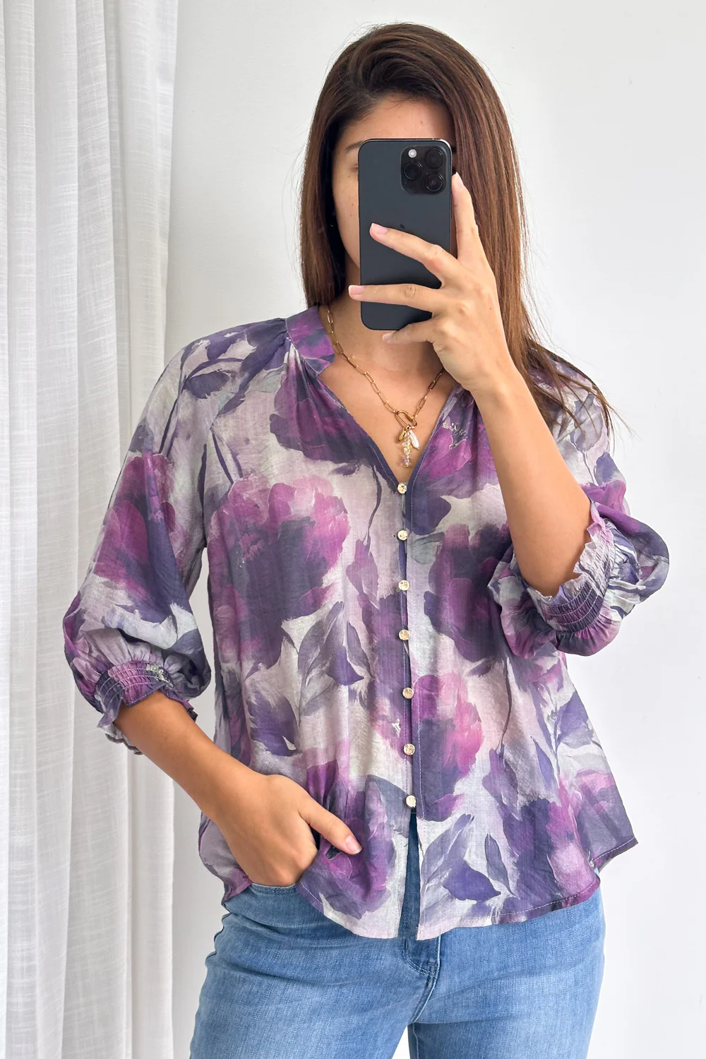 Marnie Blouse - Plum Bloom - Image 8