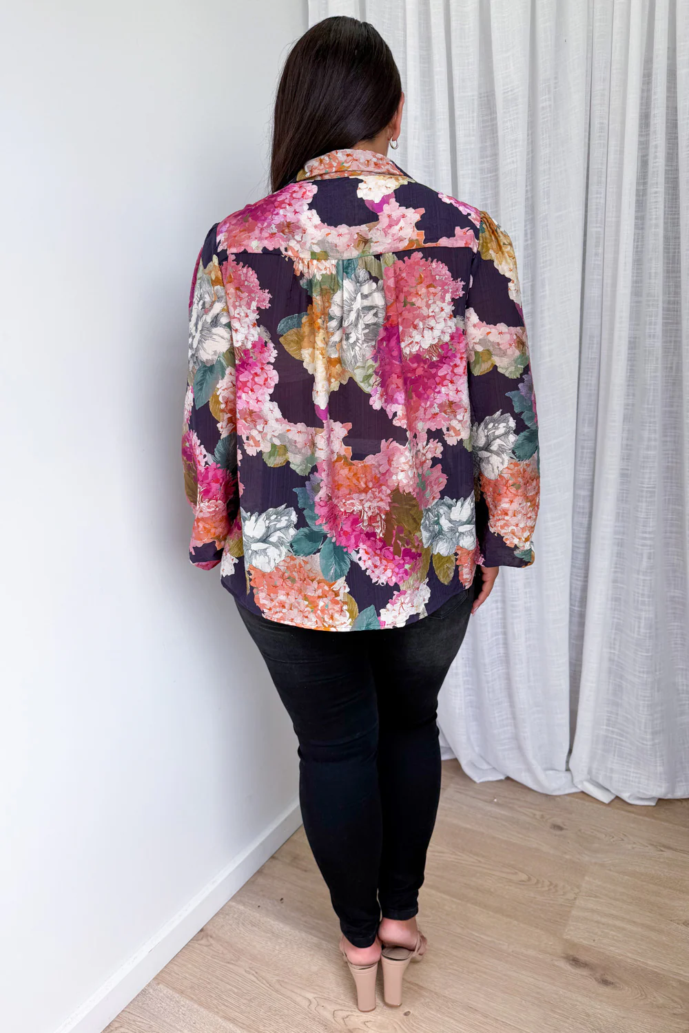 Mary Shirt - Navy Bloom - Image 12
