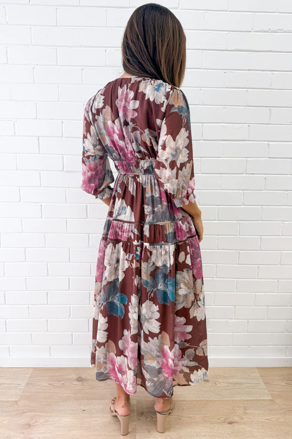 Matilda Dress - Chocolate Floral - Image 3