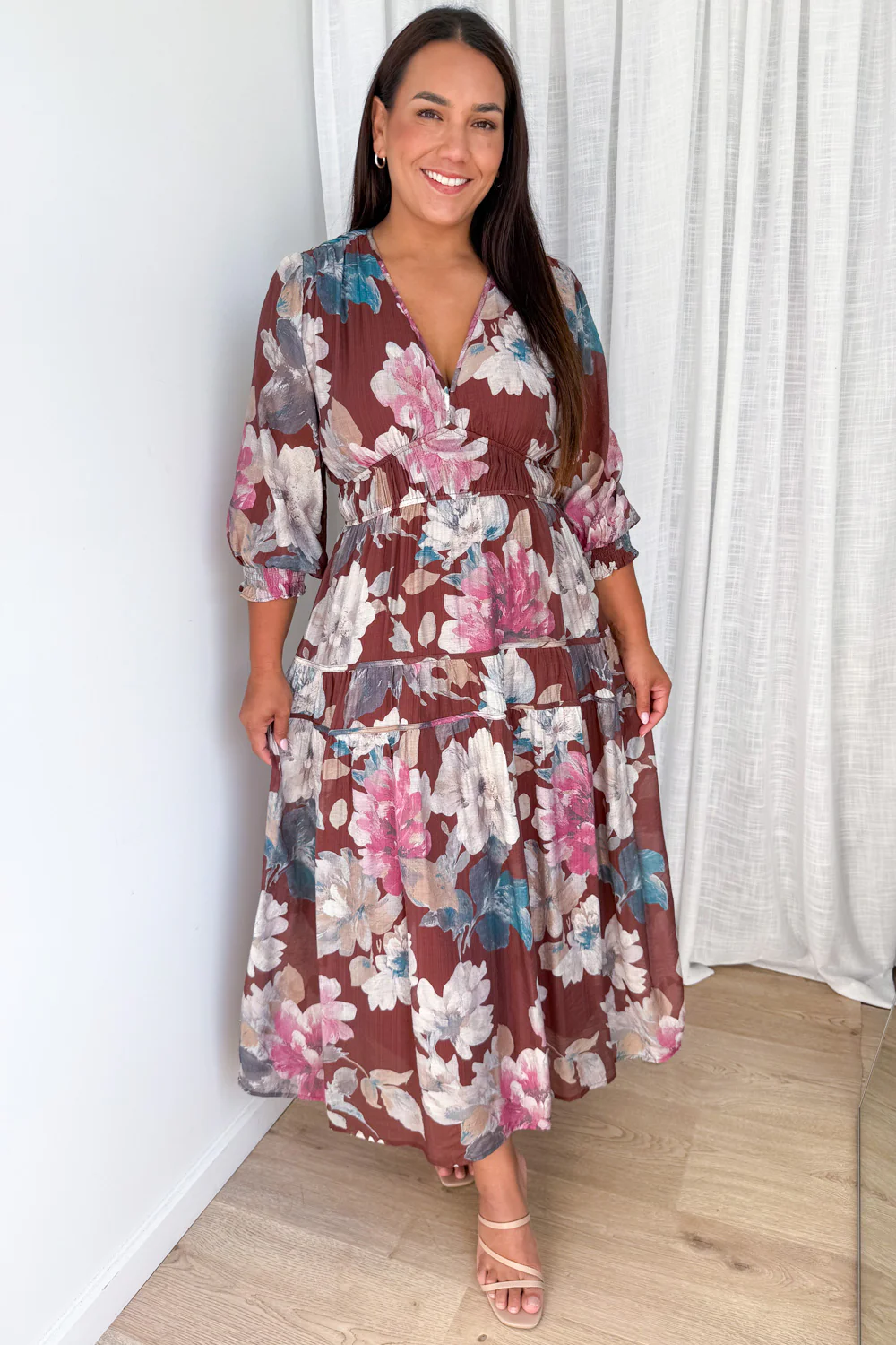 Matilda Dress - Chocolate Floral - Image 4