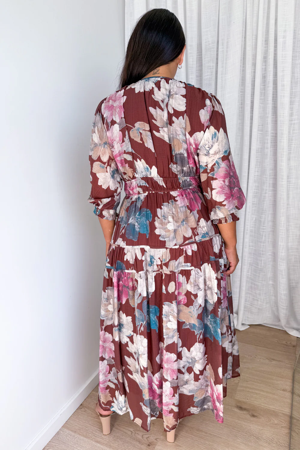 Matilda Dress - Chocolate Floral - Image 6
