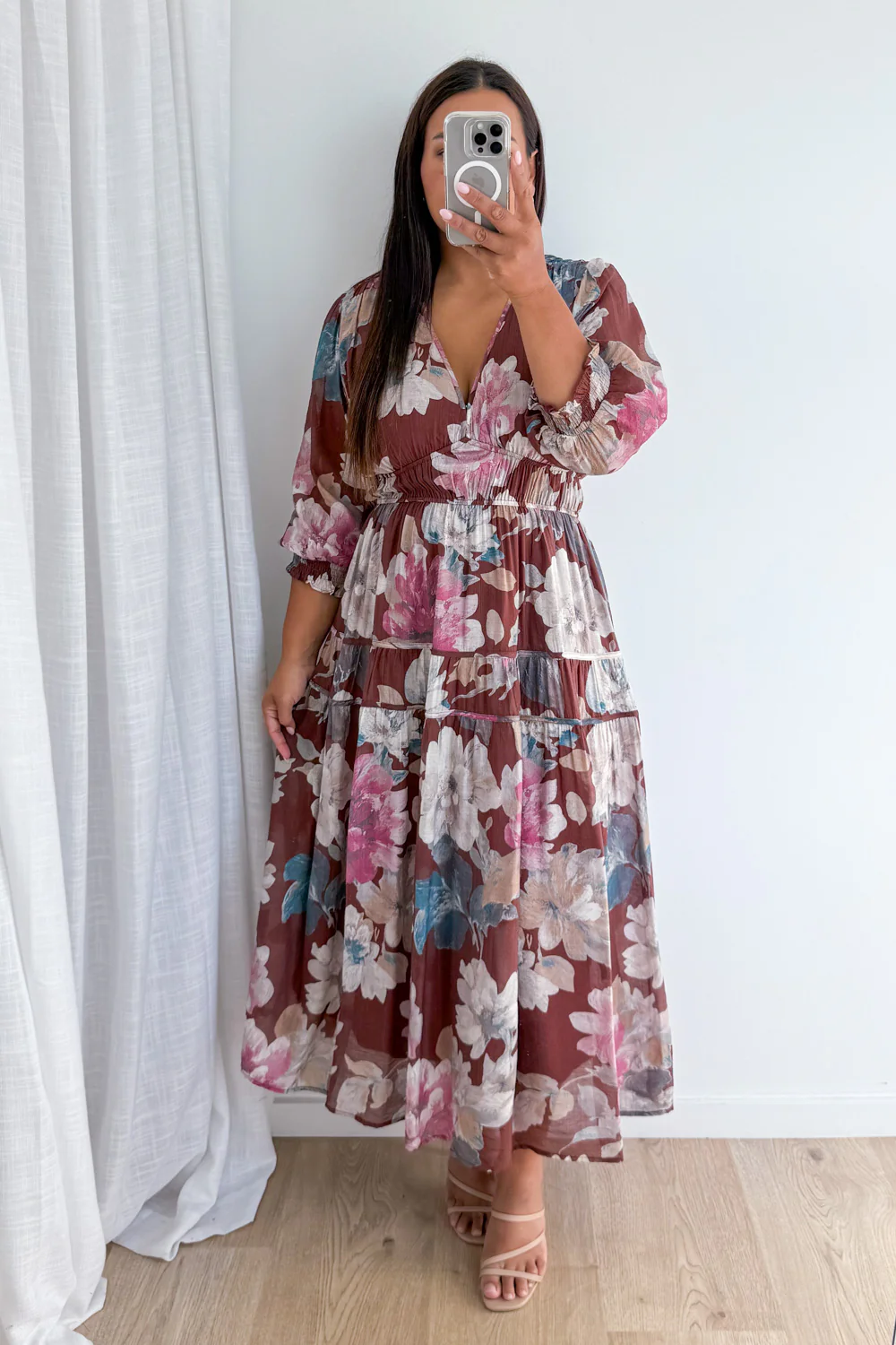 Matilda Dress - Chocolate Floral - Image 7