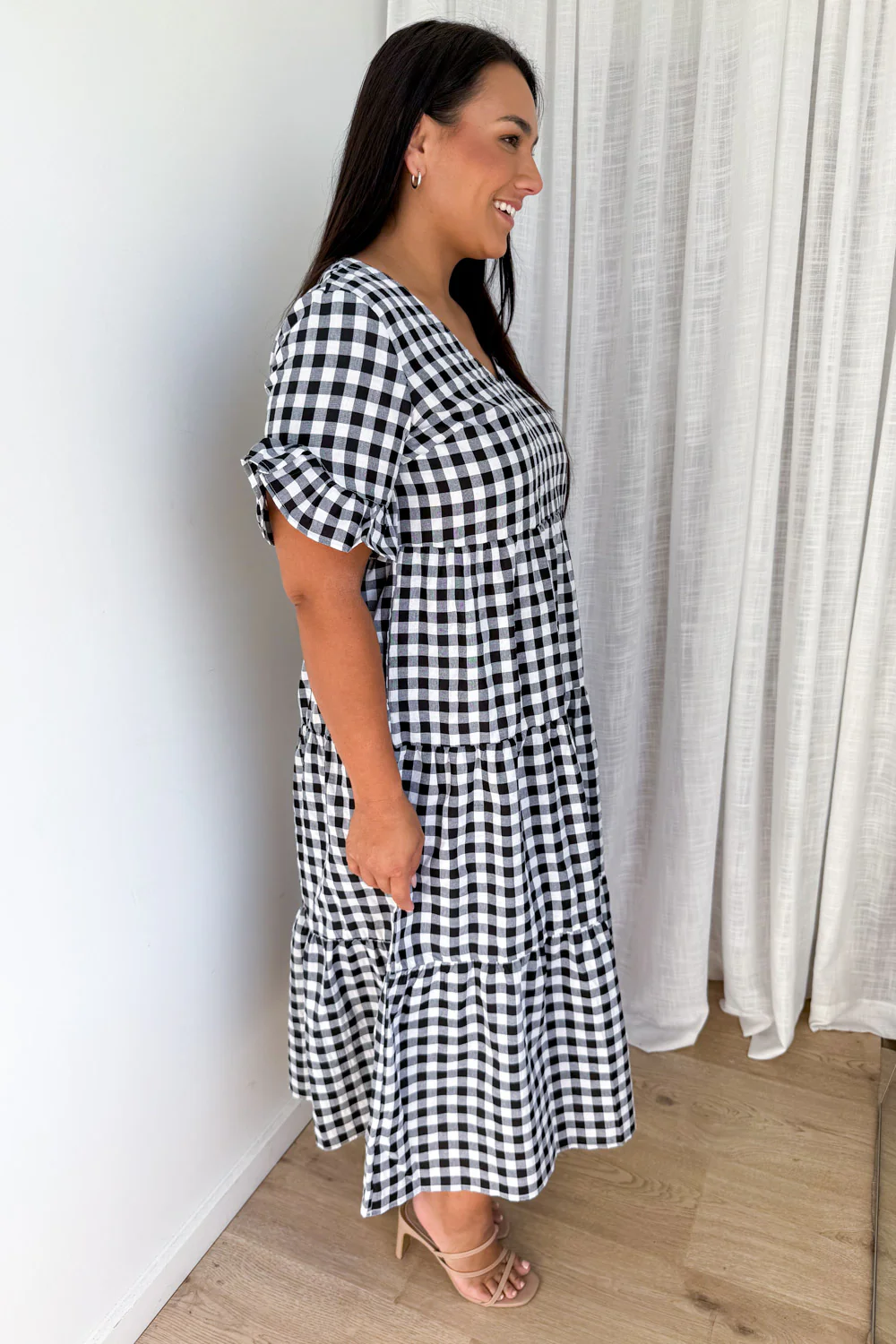 Maybelle Dress - Black Gingham - Image 10
