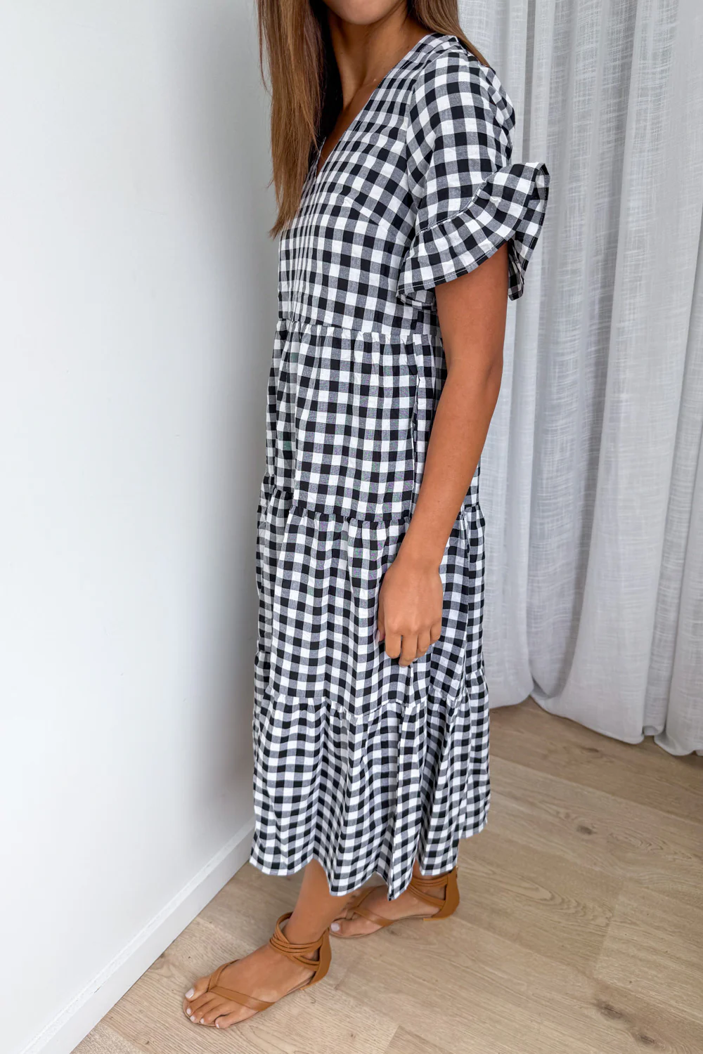 Maybelle Dress - Black Gingham - Image 4