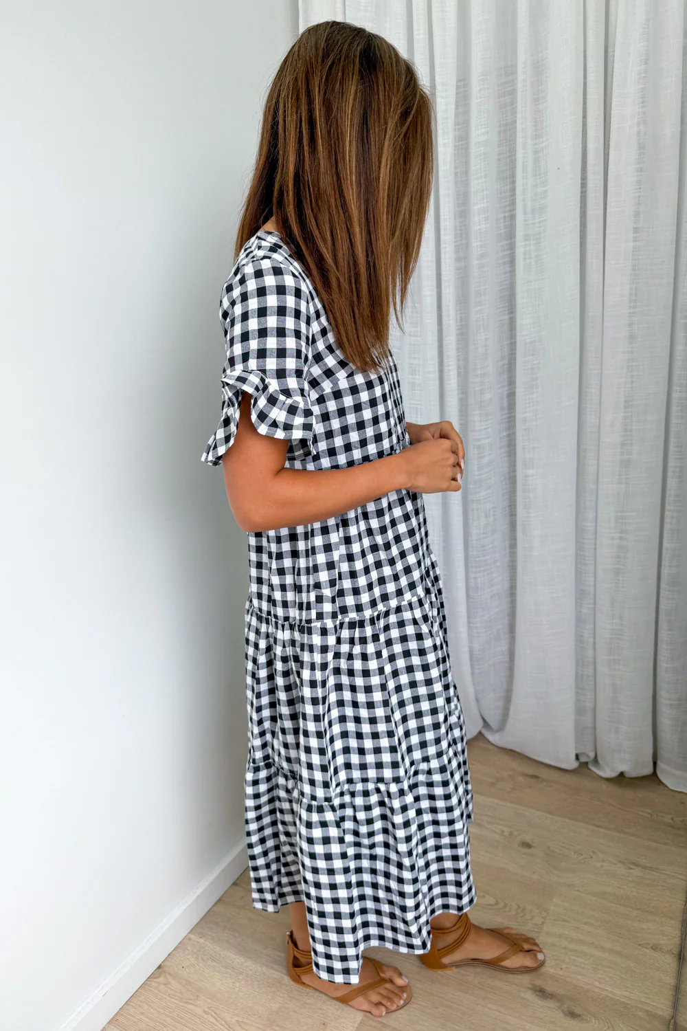 Maybelle Dress - Black Gingham - Image 5