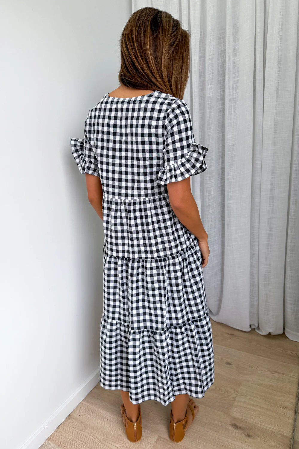 Maybelle Dress - Black Gingham - Image 6