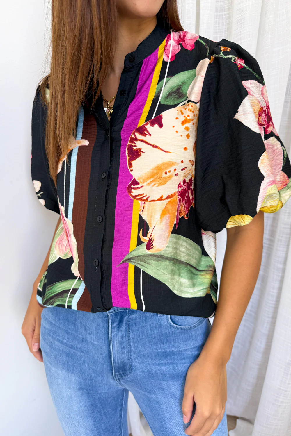 Mayfair Blouse - Noir Orchid - Image 3