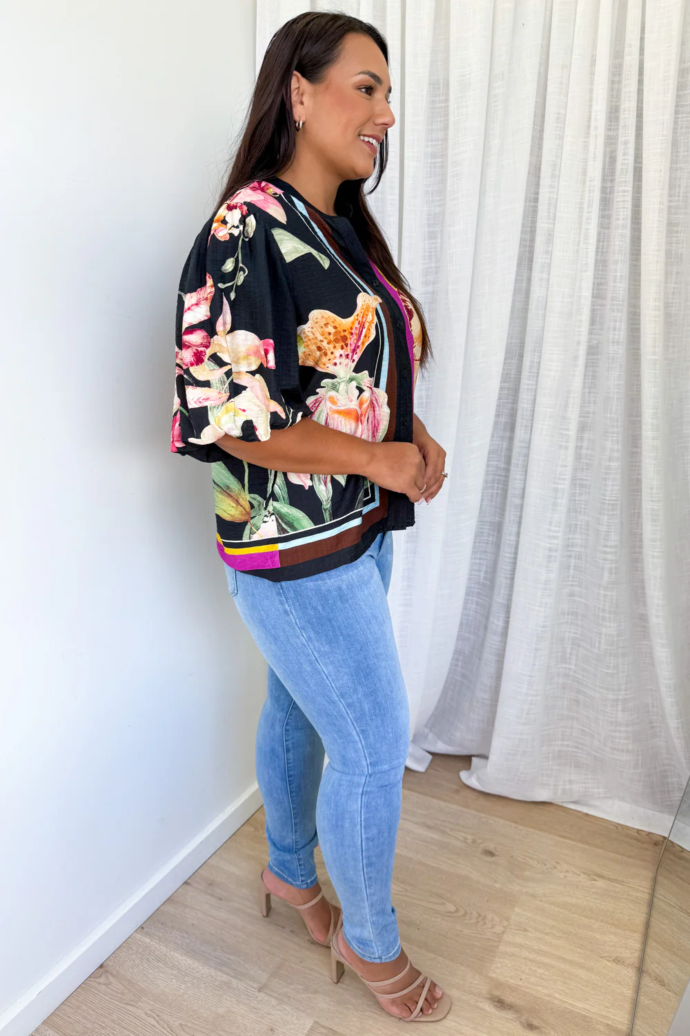Mayfair Blouse - Noir Orchid - Image 9