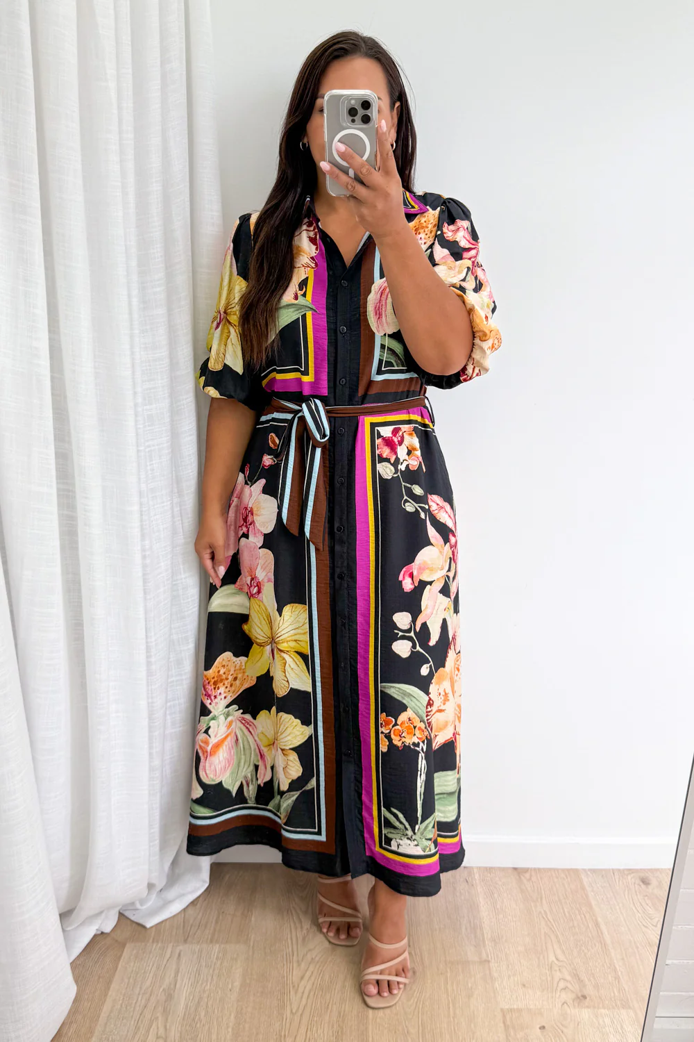 Mayfair Shirt Dress - Noir Orchid - Image 10