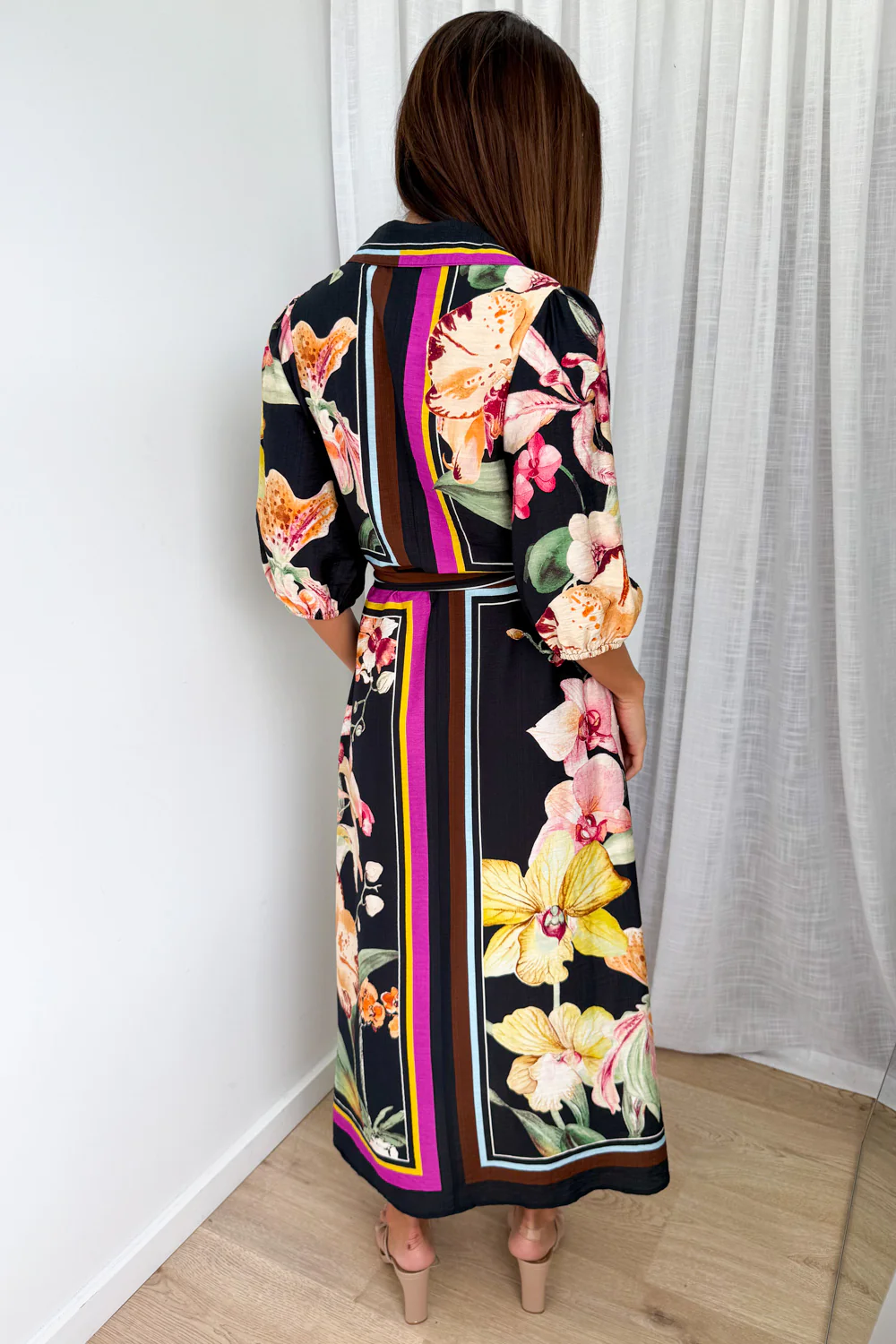 Mayfair Shirt Dress - Noir Orchid - Image 5