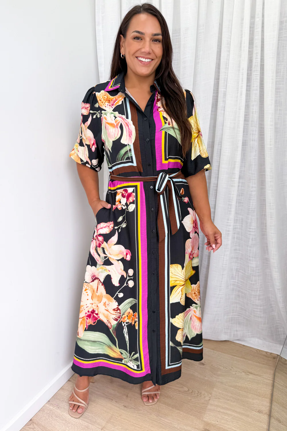 Mayfair Shirt Dress - Noir Orchid - Image 7
