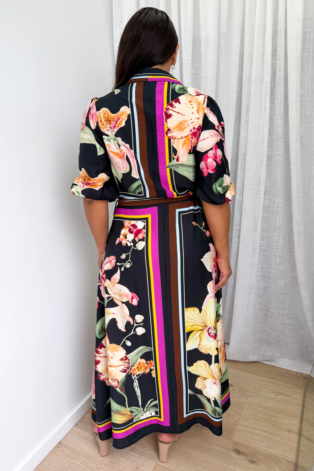 Mayfair Shirt Dress - Noir Orchid - Image 9