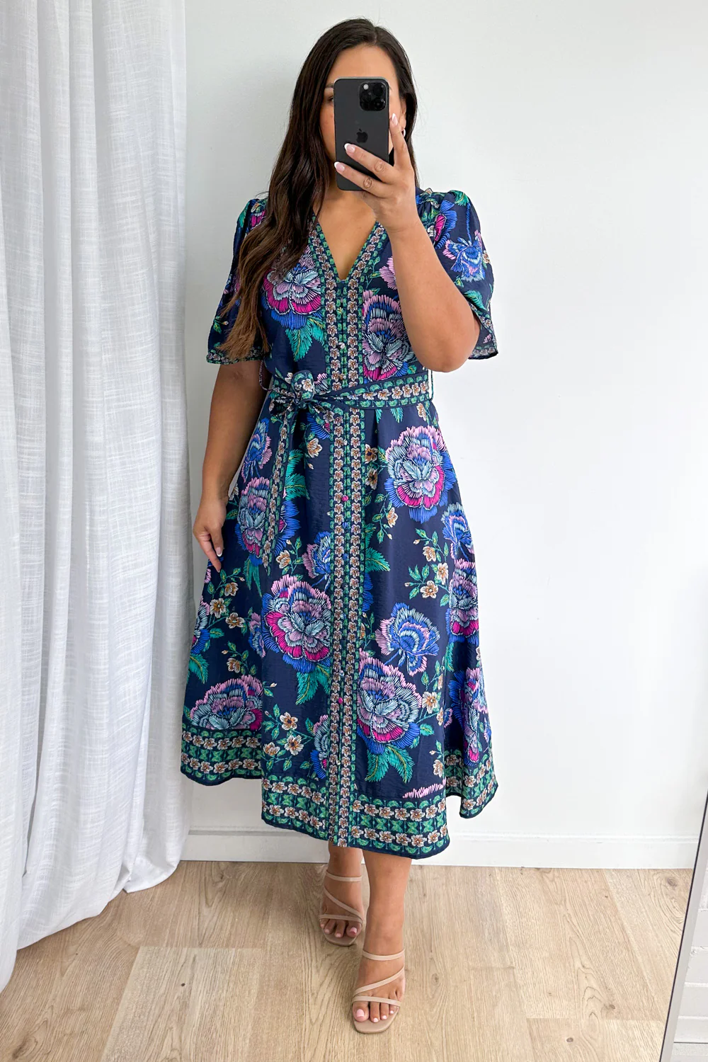 Meilani Dress - Navy Floral - Image 6