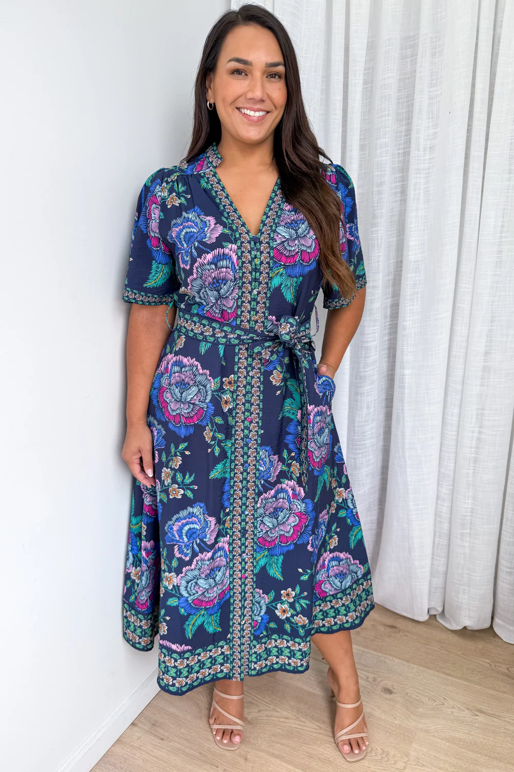 Meilani Dress - Navy Floral - Image 7