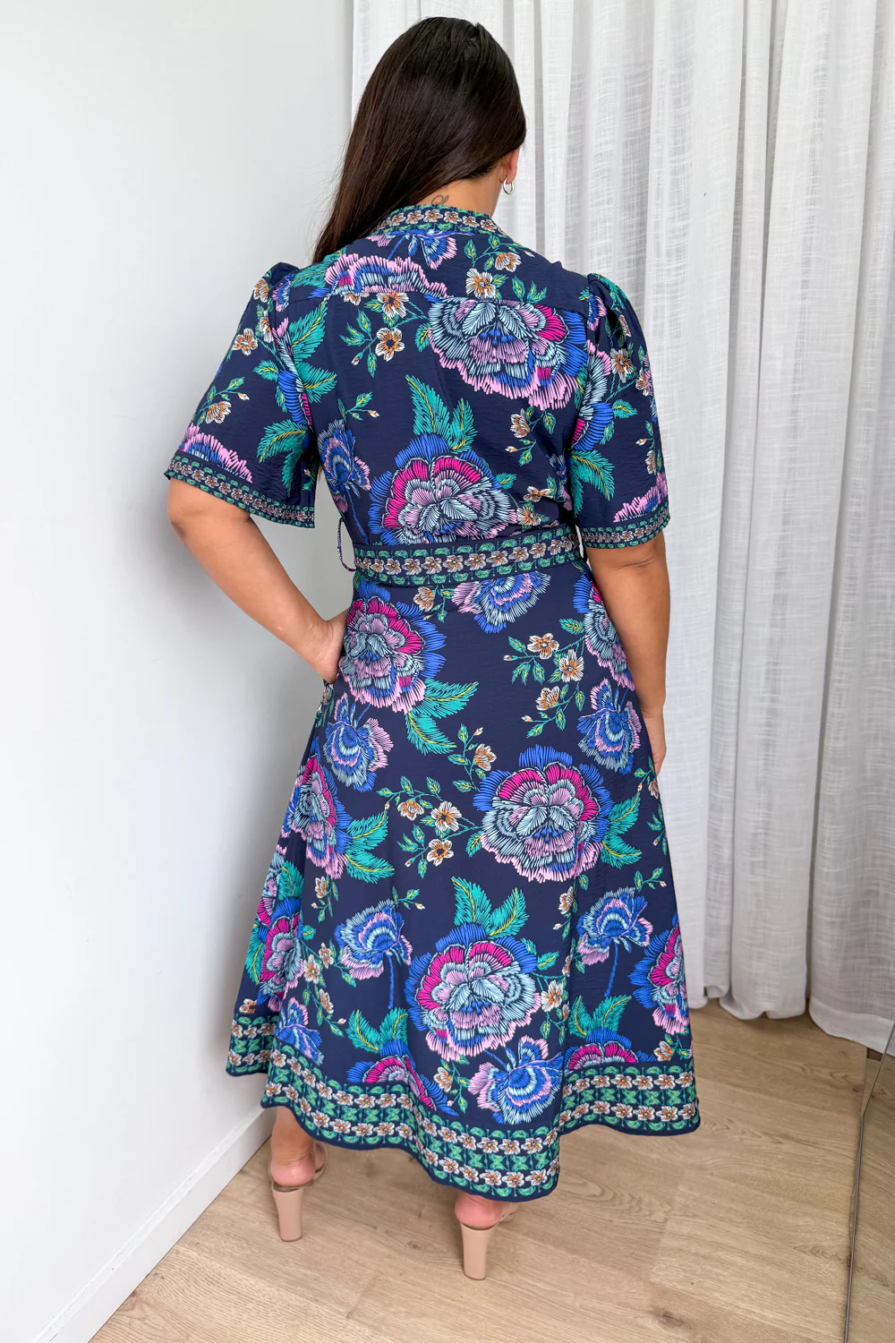 Meilani Dress - Navy Floral - Image 9