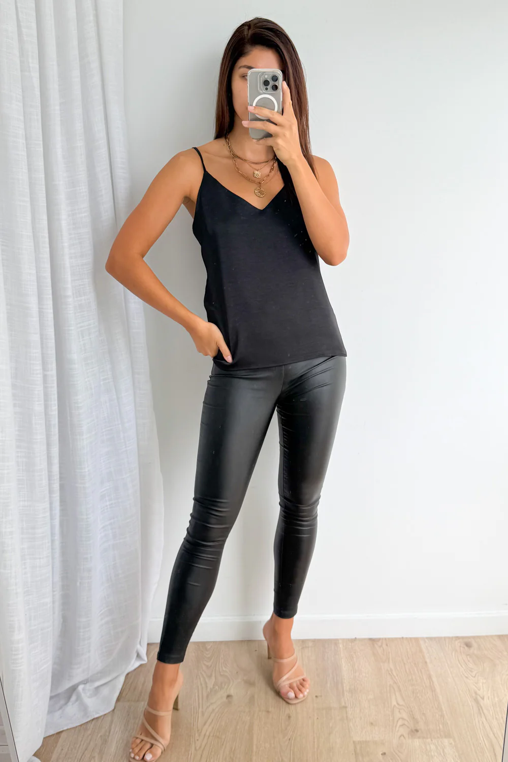 Meli Cami Top - Black - Image 8