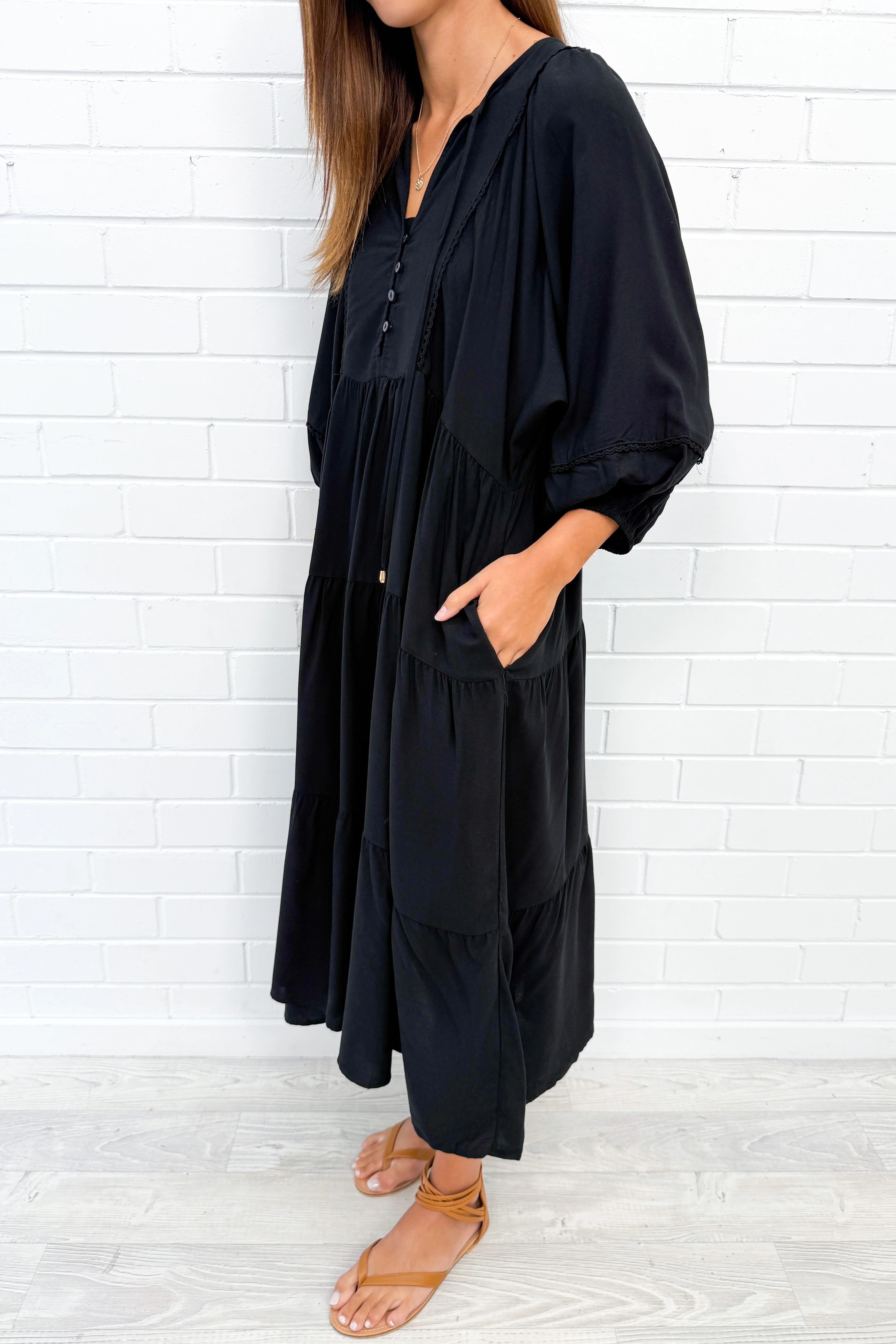 Millicent Dress - Black - Image 3