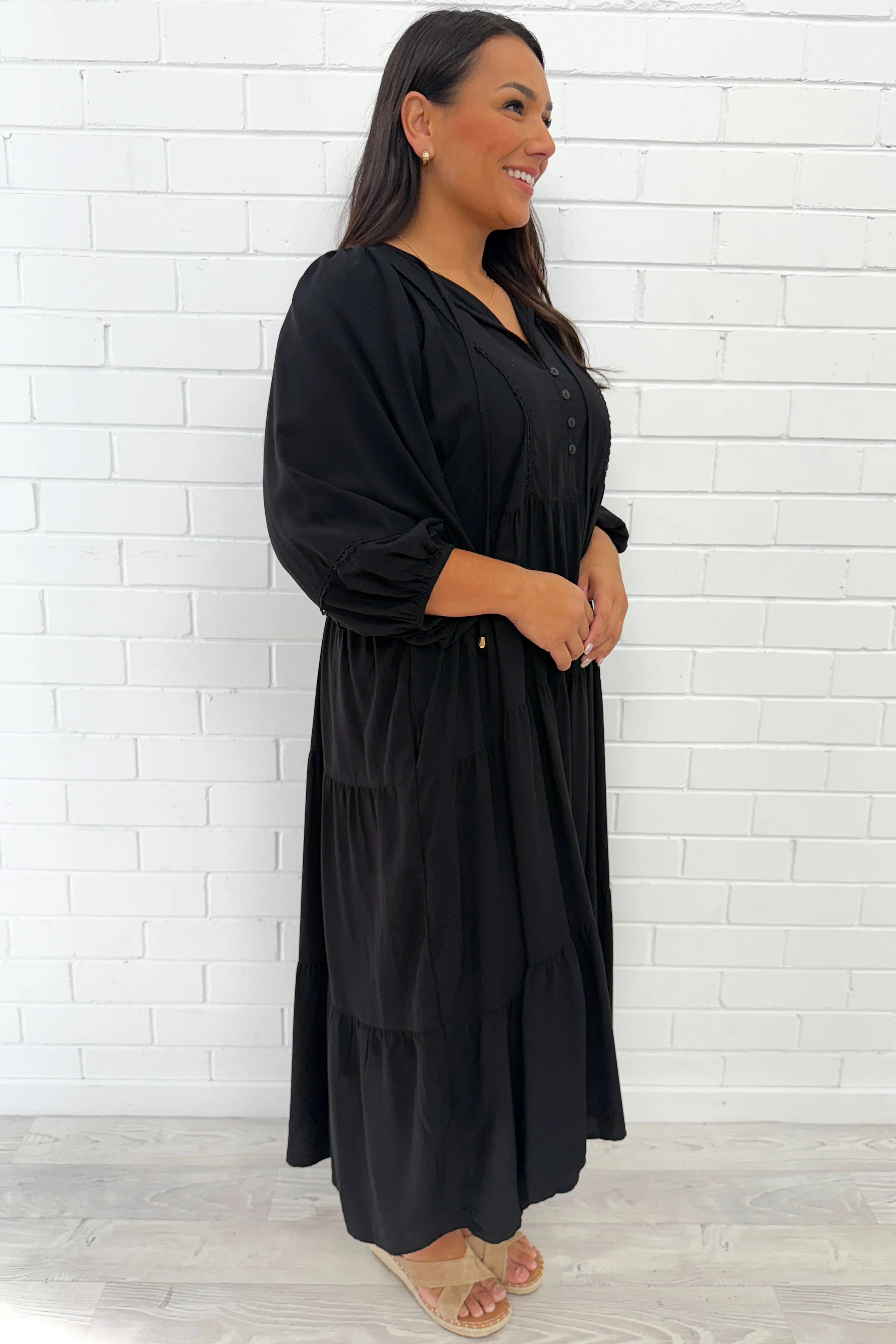 Millicent Dress - Black - Image 7