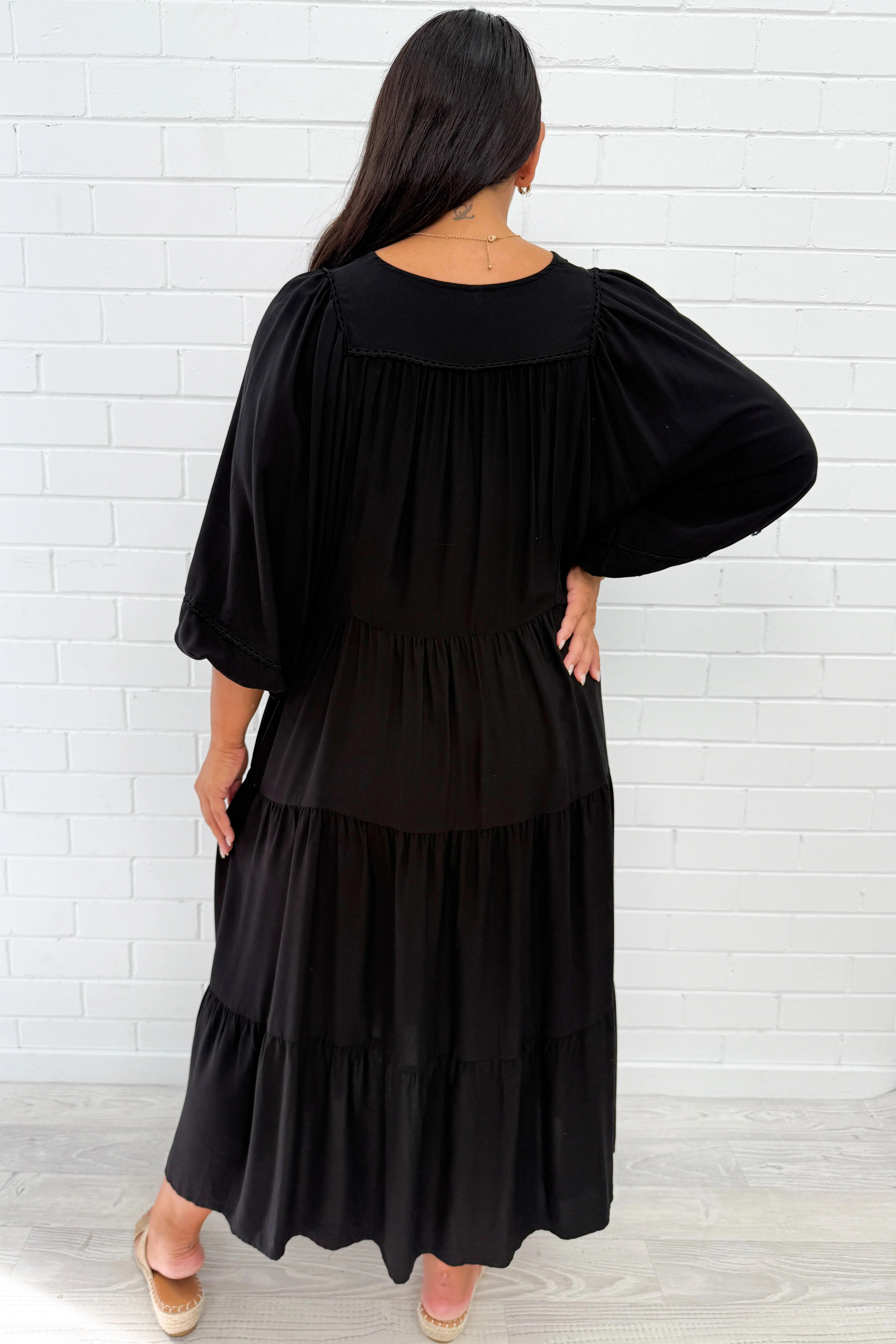 Millicent Dress - Black - Image 8