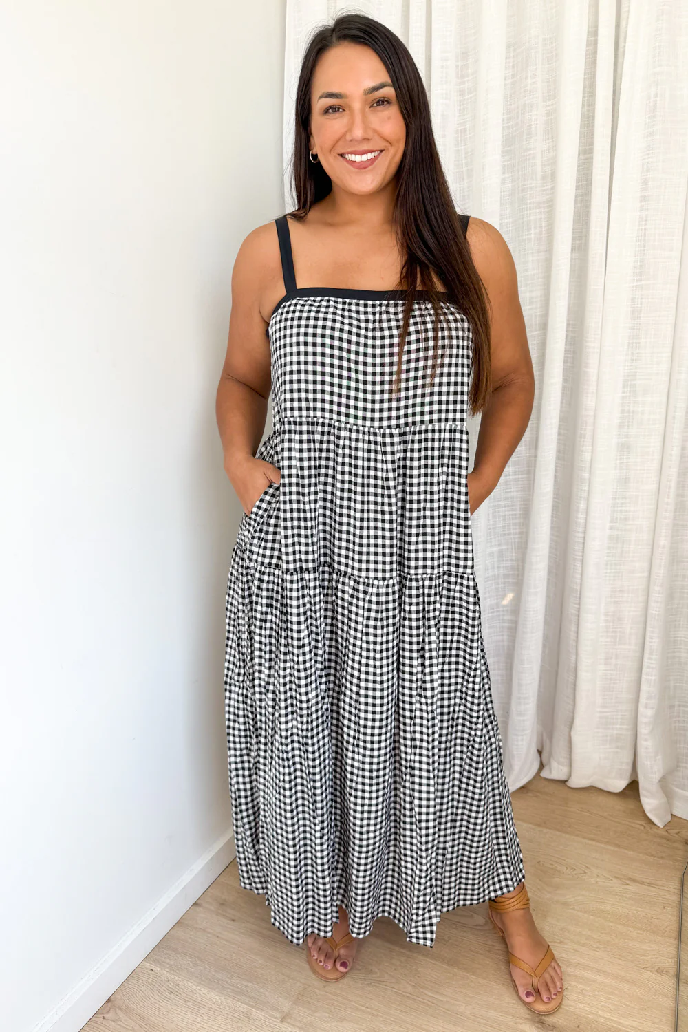 Mimi Dress - Black Gingham - Image 5