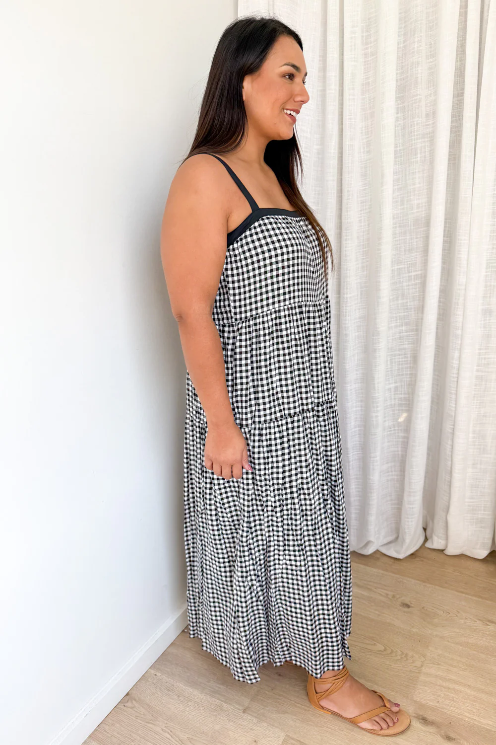Mimi Dress - Black Gingham - Image 6