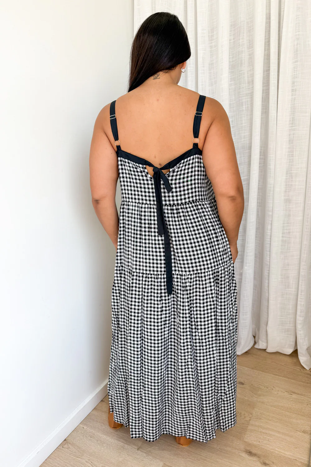 Mimi Dress - Black Gingham - Image 7