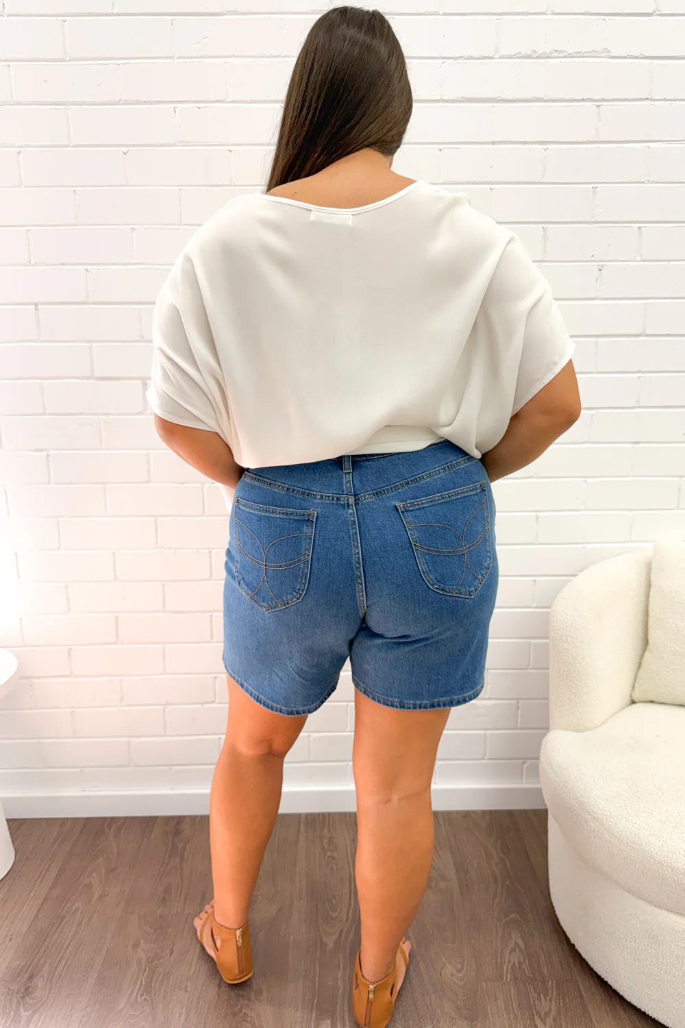 Monroe Shorts - Mid Denim - Image 11