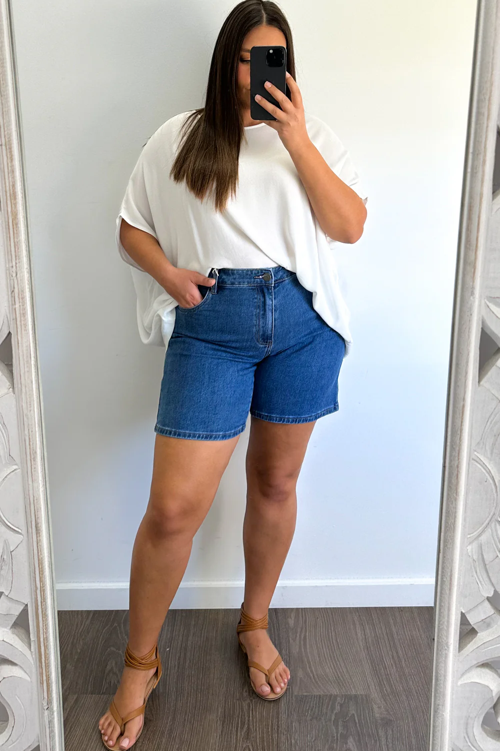 Monroe Shorts - Mid Denim - Image 13